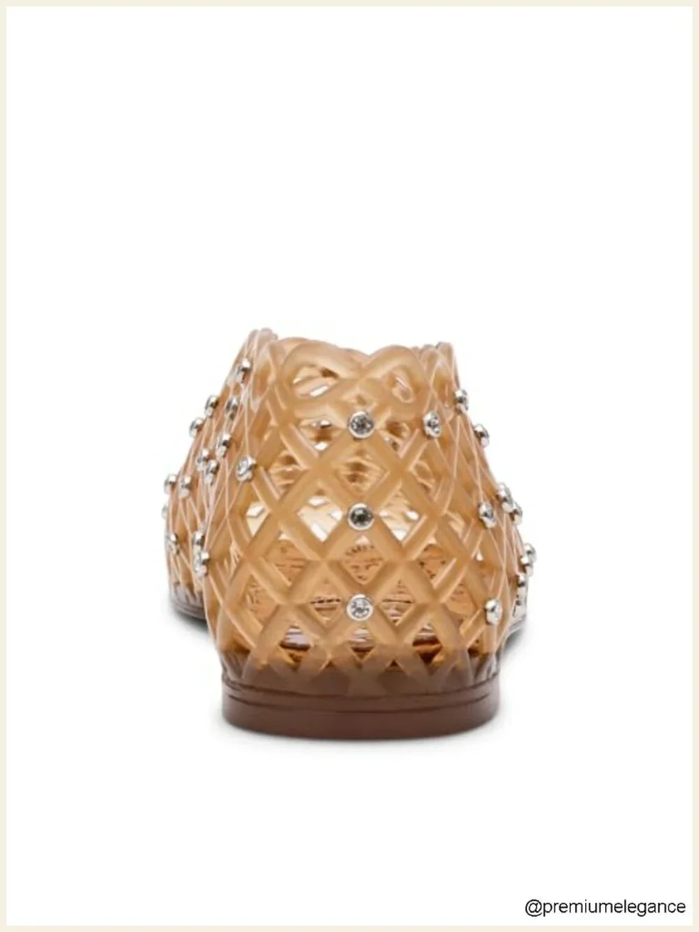 Ballet Flat with Jelly Cage Design and Square Toe